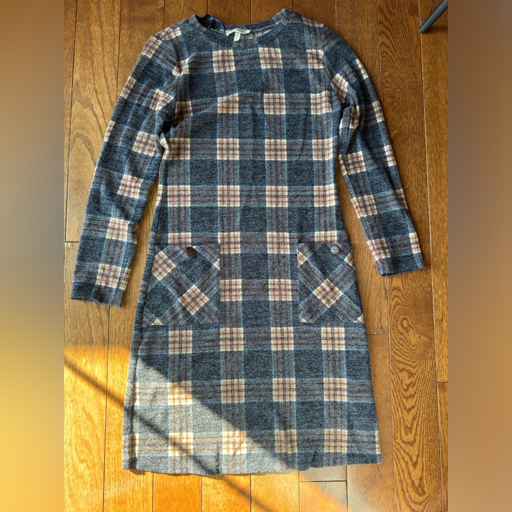 Plaid dress with pockets